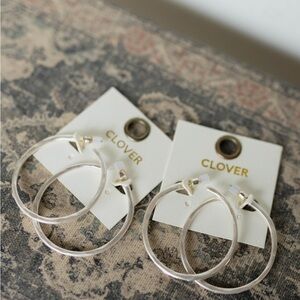 Hammered Hoop Earrings